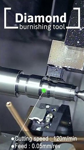 Mirror finishing by turning without cutting chips #short