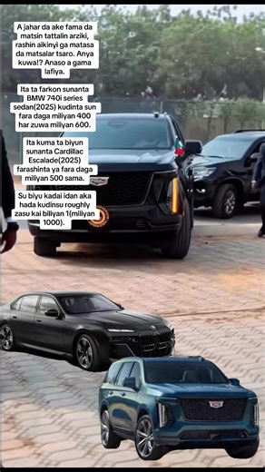 BMW 740i da Cadillac Escalade a Najeriya