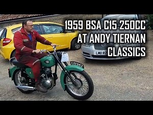 1959 BSA C15 250cc at Andy Tiernan Classics #09205BSA