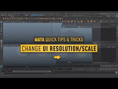 #MayaQuickTip l Change #UserInterface Resolution / scale in #MAYA