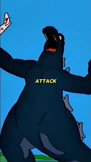 GODZILLA IN TOKYO #thesimpsons #simpsoncartoon #simpsons #cartoonhub #godzilla