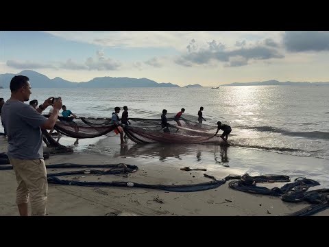 Unbelievable Catch With Seine Net Fishing‼️🤩