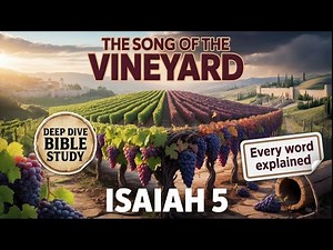 Isaiah 5: Deep dive bible study
