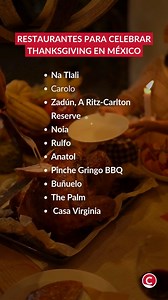 Conoce Carolo, Rulfo Paraje Latino, Anatol en Las Alcobas y otros lugares ideales para celebrar #Thanksgiving  https://goo.su/XmzaJ | Revista Central | Facebook