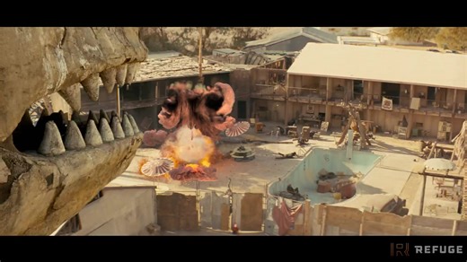 Check out Refuge Visual Effects' VFX breakdown of a miniature nuclear explosion from Season 2 of Fallout. Tools used on the series include Maya, 3ds Max, tyFlow and Nuke. Watch the full video on the Refuge Vimeo channel (also shows CG radroaches and a spectacular head-popping effect): https://vimeo.com/1157667817 | CGchannel