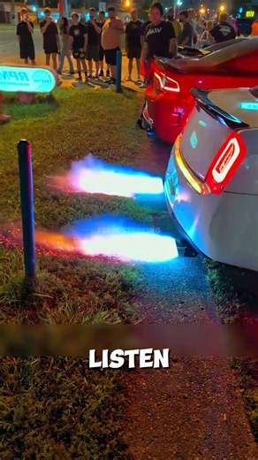Car Exhaust Literally Melting Everything Around It!
