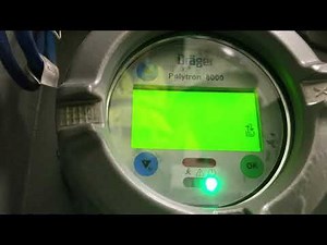 Calibrating a Draeger Polytron 8000 with gasses