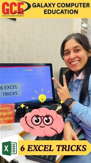 Top 6 Excel Tips to Work Faster & Smarter ⚡ #galaxycomputereducation #learnexcel #excelformula