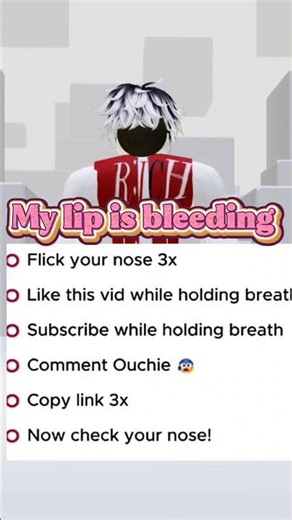 My lip is bleeding #robloxedit #roblox