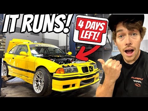 BMW LS3 FIRST FIRE-UP… With Only 4 DAYS LEFT!