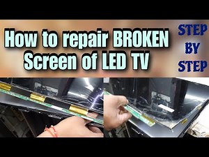 How to remove/ change screen of LED TV, FULL DETAIL TUTORIAL #ledtvrepair ‪@TheSINGHCREATION‬