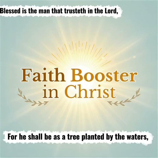 Install your faith in the lord