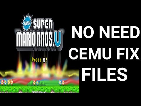 New Super Mario Bros U Crash Fix | NO NEED CEMU FIX FILES