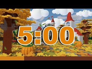 5 Minute October Classroom Countdown Timer with Playful Music & Lego Vibes 🍂