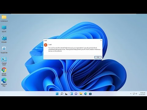 You Cant Access This Shared Folder Because Your Organization’s Security Policies On Windows 11