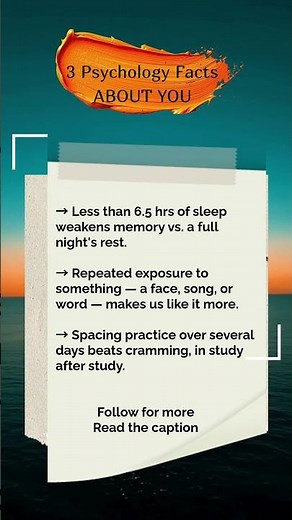 Psychology facts about yourself