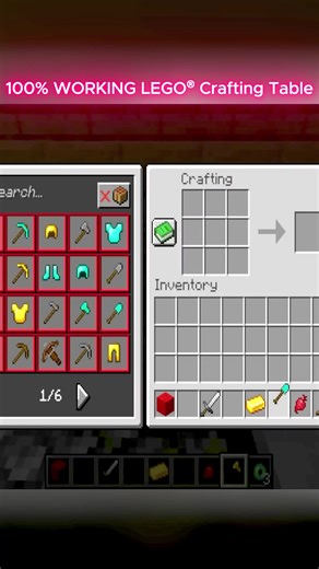 100% WORKING LEGO® Crafting Table-1 | lego