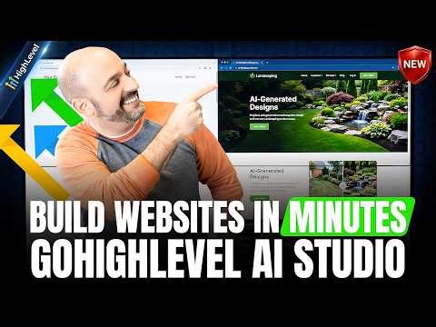Build Full Websites With AI in Minutes – GoHighLevel AI Studio Tutorial