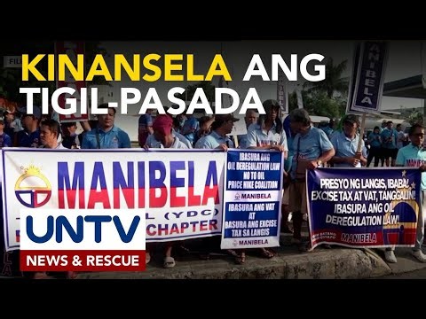 Tatlong araw na tigil-pasada ng Manibela, ipinagpaliban muna