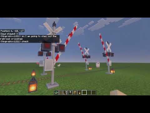 Minecraft Railroad Crossing Mod In the Marketplace in BEDROCK EDITION