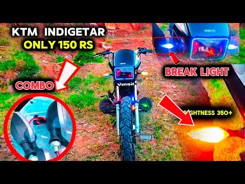 Hero Splendor Modified | KTM Style Indicator Installation Step-by-Step