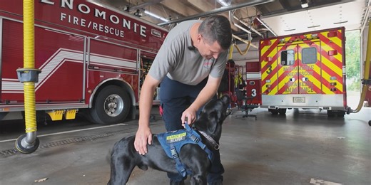 Local fireman & his K-9 lend a helping hand in Central TX after flooding