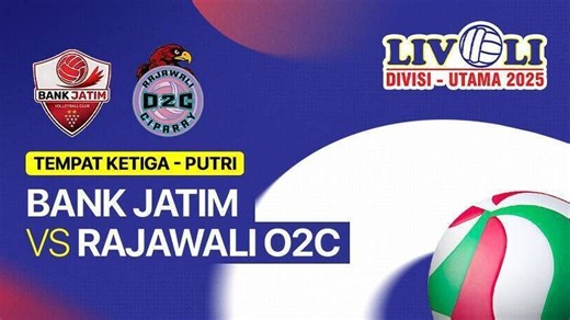 Bank Jatim vs Rajawali O2C - Perebutan Tempat Ketiga Putri - Full Match | Livoli Divisi Utama 2025