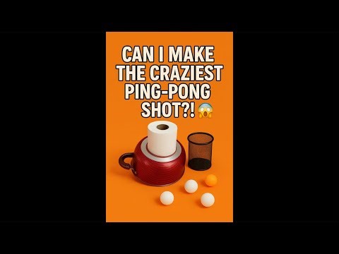 Can I Make the Craziest Ping-Pong Shot? Part 86 😱