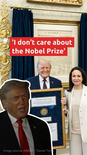 US President Donald Trump has said he doesn't care about winning the Nobel Peace Prize despite a recent spat with the Norwegian Prime Minister Jonas Gahr Støre over the award. In a text message on Sunday to Støre, Trump said: "Considering your Country decided not to give me the Nobel Peace Prize for having stopped 8 Wars PLUS, I no longer feel an obligation to think purely of Peace, although it will always be predominant, but can now think about what is good and proper for the United States of A