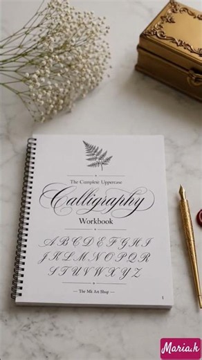 50+ Pages Calligraphy Workbook | Beginner to Beautiful Handwriting ✨