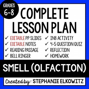 Smell (Olfaction) Lesson | Printable & Digital