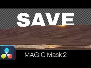 Never Retrack - Save Magic Mask 2 in DaVinci Resolve 20