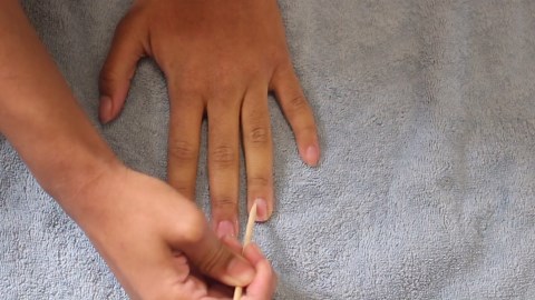 Easy DIY square fake nails & gel polish at home | Step-by-step nail tutorial