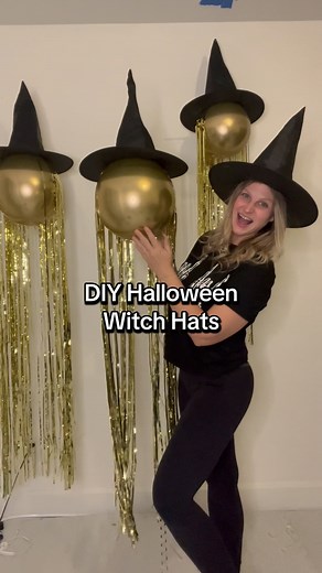 171K views · 2.8K reactions | comment “link” for a DM to the witch hat kit I used AND follow for me Halloween tips! . Witch hats are cute, but adding these few touches can really take this Halloween decor to the next level!! | Pop Pop Balloon | Facebook