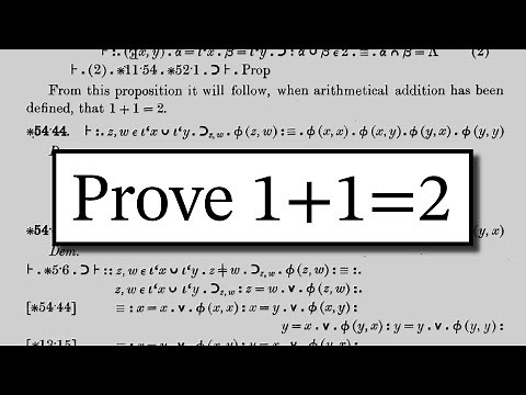 The 362-Page Proof That 1+1=2