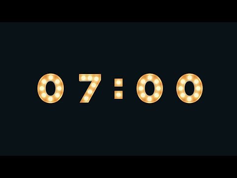 7 MINUTE TIMER 🔔 Gentle Alarm [Full HD]