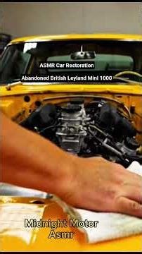 Abandoned➡️Showroom Shine| British Leyland Mini 1000 ASMR Restoration #Shorts|#asmr #carrestoration
