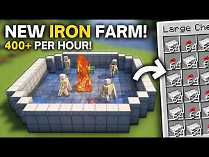 Minecraft Easiest IRON Farm in 1.21 NEW DESIGN - 350+ Per Hour