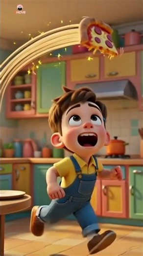 The Naughty Flying Pizza! 🤣🍕 | z movie #shorts #cartoon