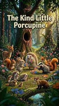 🦔 Percy the Porcupine's Kindness Saves the Day! ❤️ A fun kids story about courage & friendship.