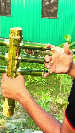 Mini but Powerful! Tiny Slingshot Build 🔥 #DIY #Mini #slingshot