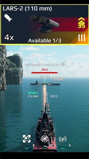 New LARS-2 (110 mm) Grenade launcher Damage Test #modernwarships