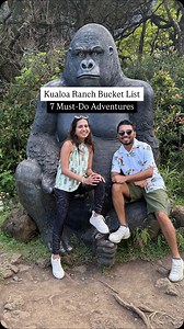 Best things to do at Kualoa Ranch, Oahu, Hawaii 👇🏼 One of the most breathtaking places I’ve ever explored! ✅ E-bike tour through Jurassic Valley – epic scenery around every turn ✅ UTV Raptor tour – off-roading through valleys, mud trails, and movie magic ✅ Movie site tour – spotting where classics like Jurassic Park and 50 First Dates were filmed ✅ Secret Island beach – calm waters and unreal views ✅ Jungle expedition – dense greenery and wild rides ✅ Farm-to-table lunch with stunning mountain
