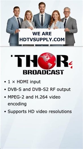 Thor Broadcast H-1HDMI-DVBS2 1-Ch HDMI to DVB-S2 Encoder Modulator