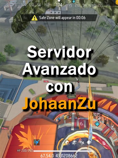 Servidor Avanzado 🤯 #freefire #JohaanZu #Freefirelatino | Free Fire