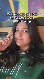 Tru Narla | Making the scrollbar more cute and fun 🐛 #coding #webdev #webdevelopment #programmer | Instagram