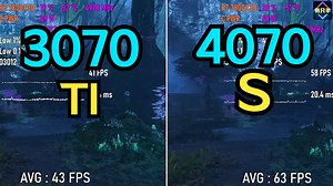 4070S VS 3070TI 大型3A 游戏实测对比