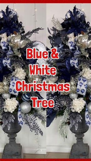 6K views · 286 reactions | Blue and White is becoming a very popular color scheme for the Holidays, I love using non conventional items like hydrangeas on a #christmas tree  yo give it a more natural and elegant look. Come check out the full tutorial on my latest YouTube video. . . . . . #christmasdecorations #christmasdecor #christmastree #christmastrees #instachristmas #designer #christmasseason #christmas2024 #christmastime | Ramon - at HOME | Facebook