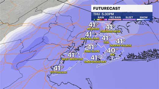 Rain, snow, wind and crashing temps in Brooklyn today