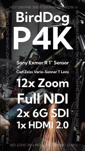 P4K - the world's highest quality NDI PTZ camera
